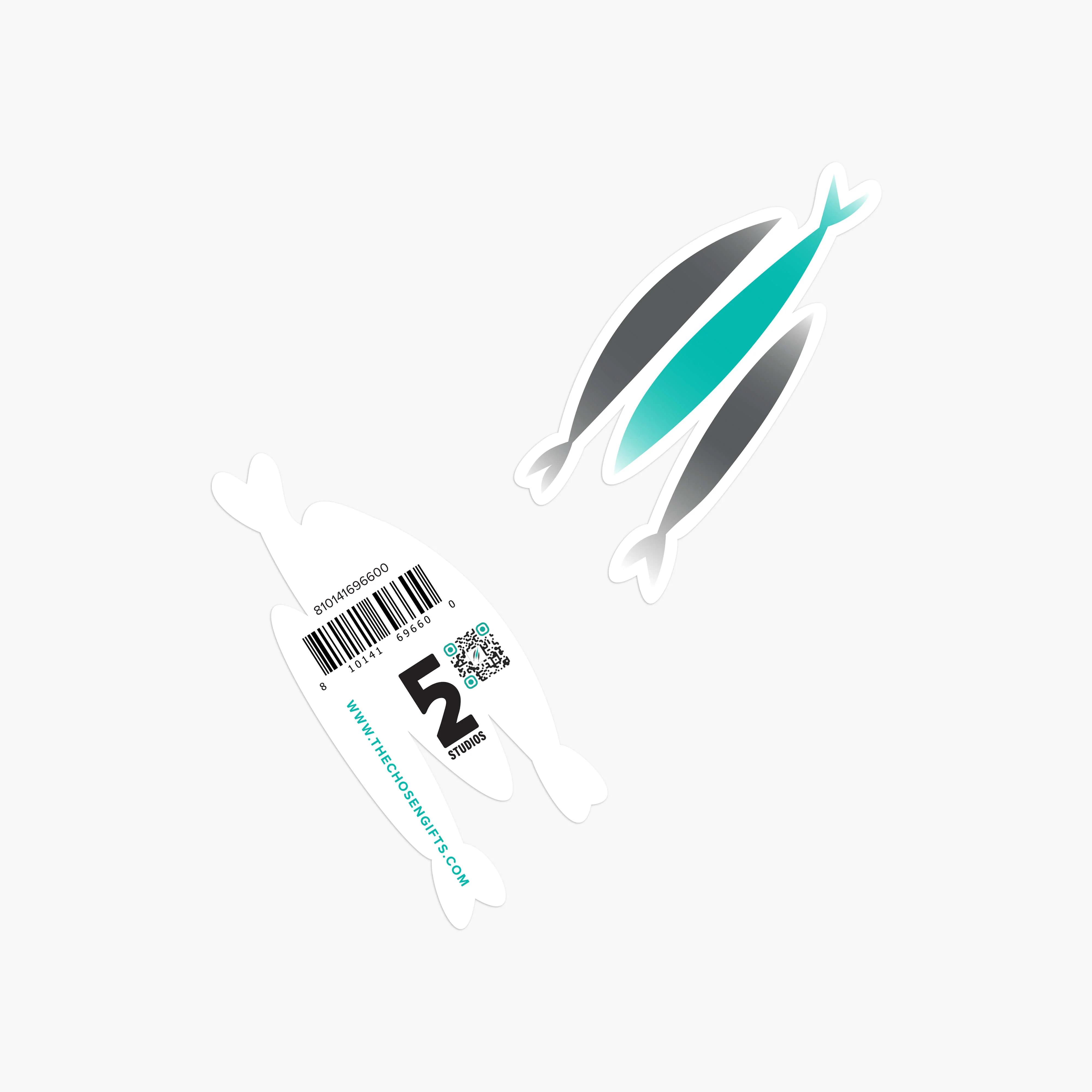 Three Fish Sticker - Image 2