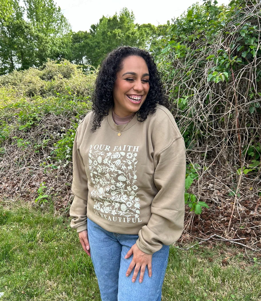 Your Faith Is Beautiful Crewneck - Image 2